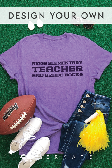 Custom Captain Tee - Heather Purple